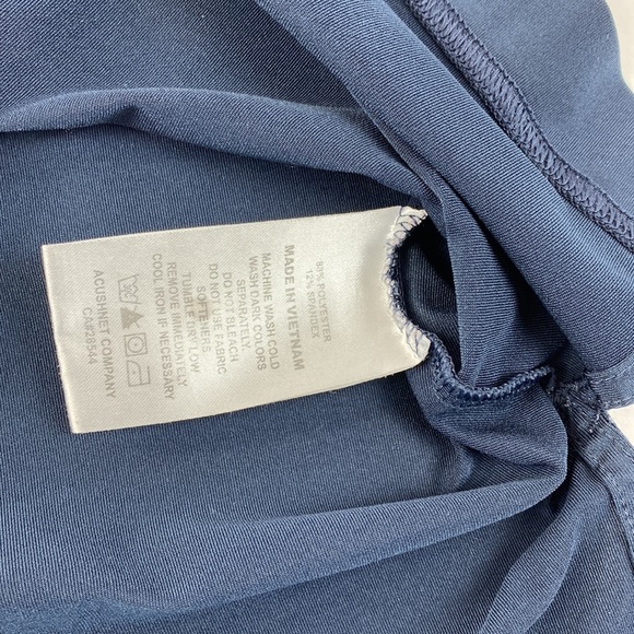 Footjoy Athletic Fit Mens short Sleeve Golf Polo Shirt Dark Blue Excellent Shape - Picture 13 of 14